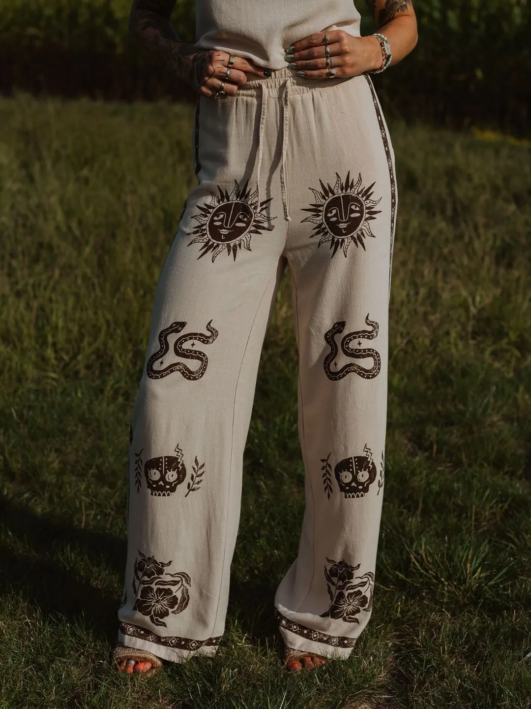 Sunflower Linen Pants sold by Octopied Mind