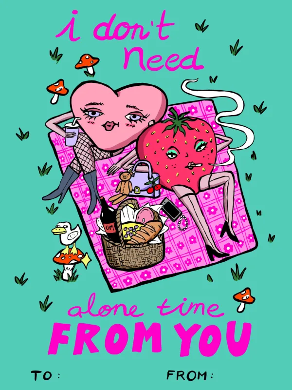 Alone time Valentine's Day Card made by Octopied Mind