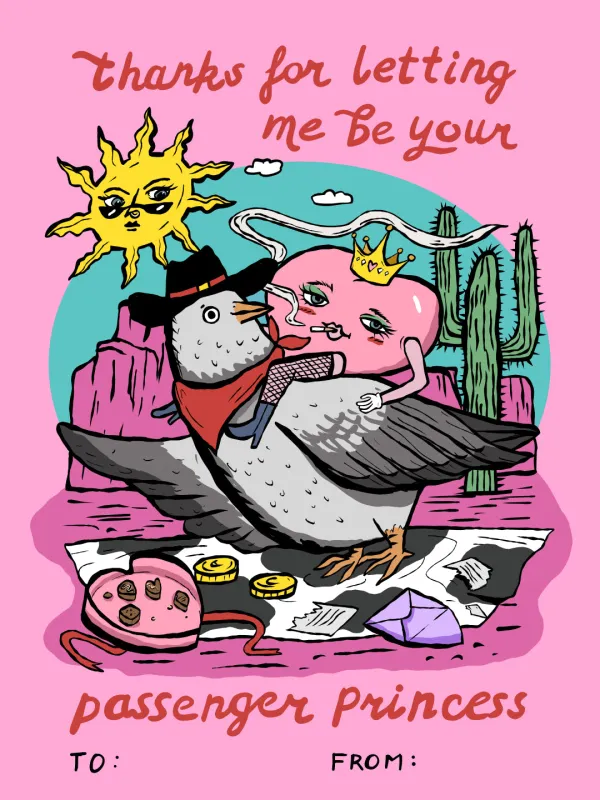 Passenger Princess Valentine's Day Card made by Octopied Mind