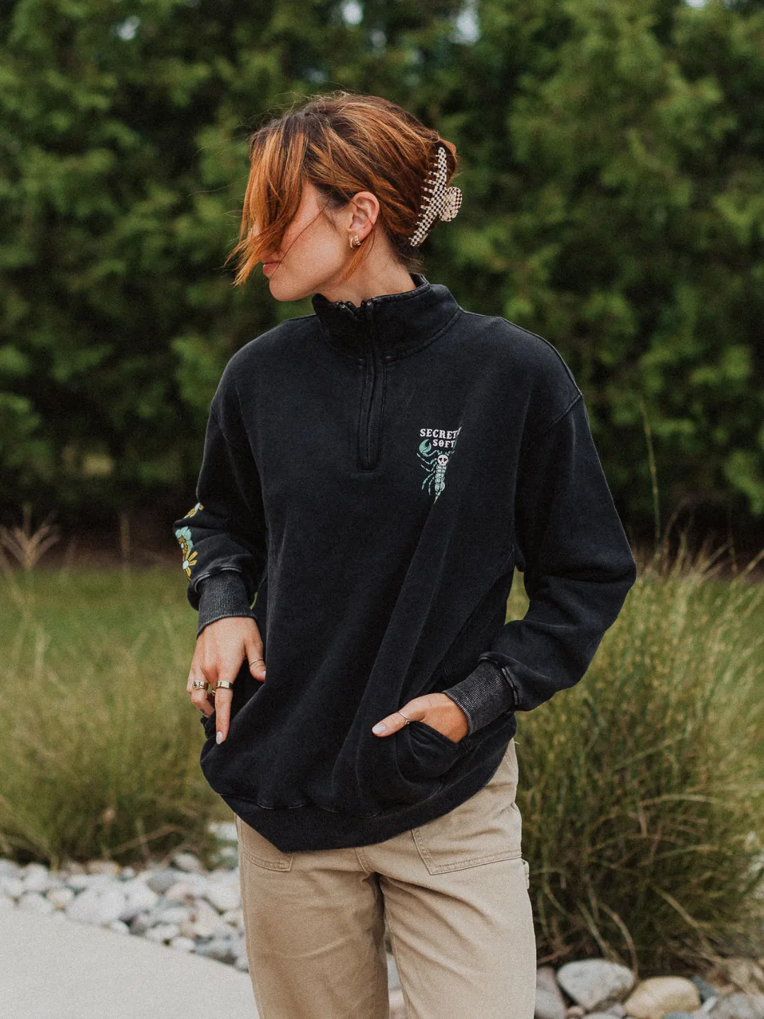 Secretly Soft 1/4 Zip Sweater sold by Octopied Mind product image thumbnail 5