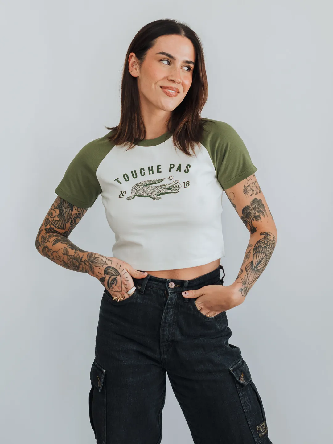 Touche Pas Baseball Tee sold by Octopied Mind