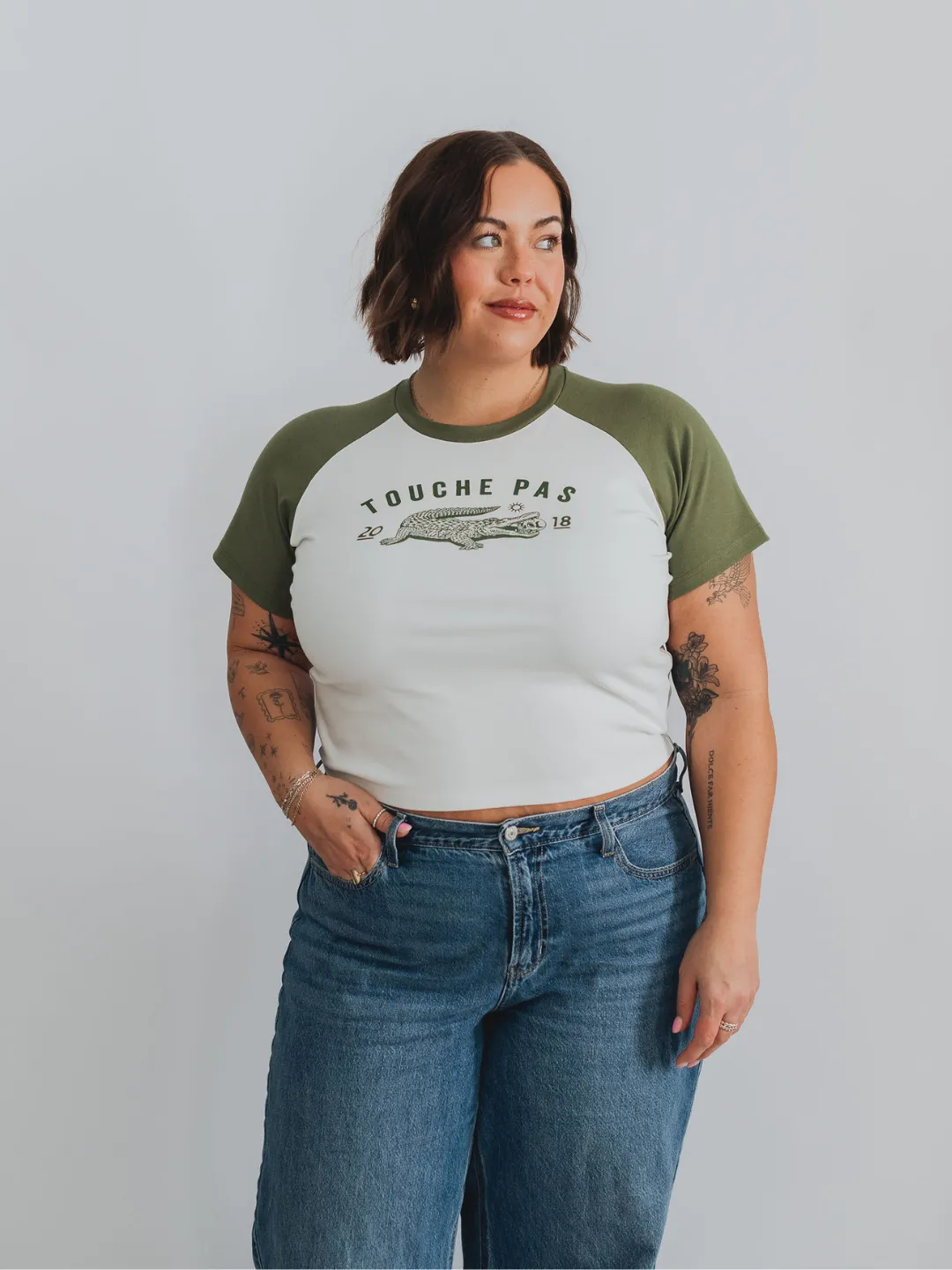 Touche Pas Baseball Tee sold by Octopied Mind product image thumbnail 4