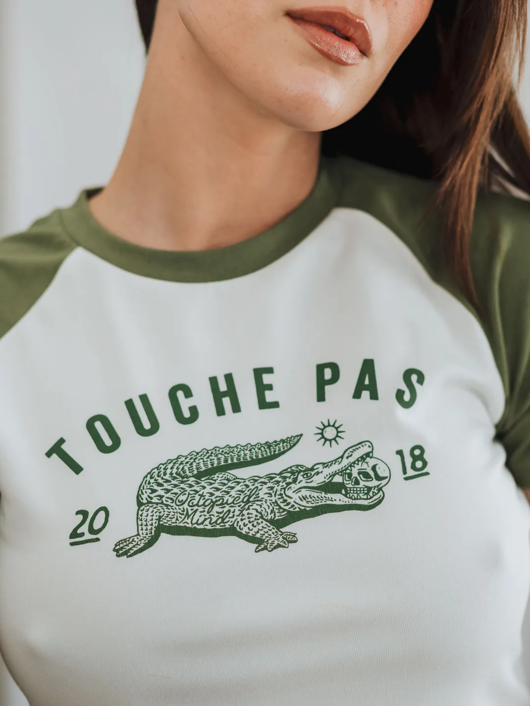 Touche Pas Baseball Tee sold by Octopied Mind product image thumbnail 2