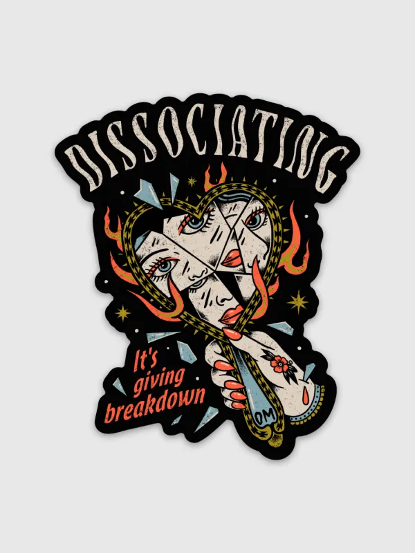 It's Giving Breakdown Sticker made by Octopied Mind