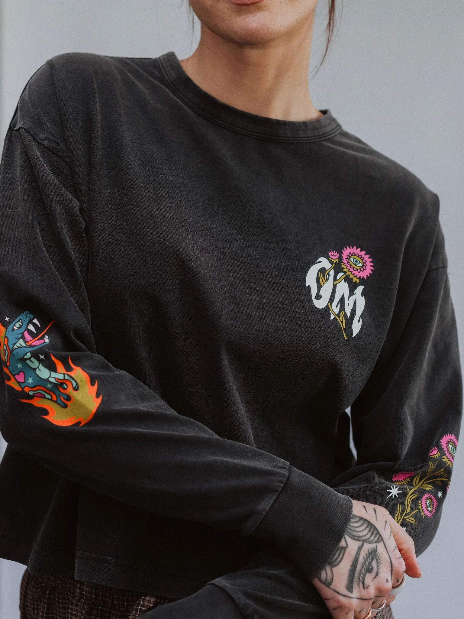 Smell The Flowers Long Sleeve sold by Octopied Mind product image thumbnail 2