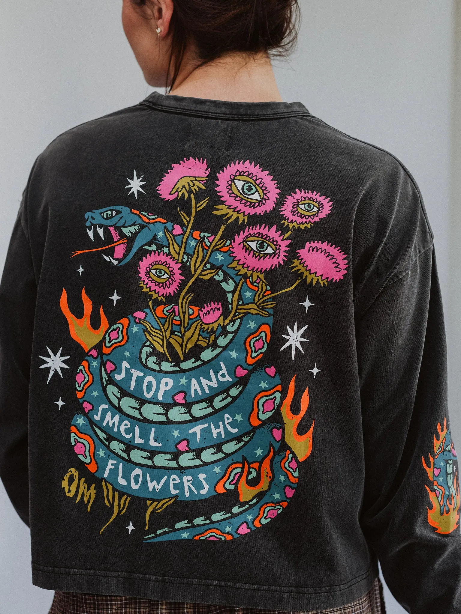 Smell The Flowers Long Sleeve sold by Octopied Mind product image thumbnail 3