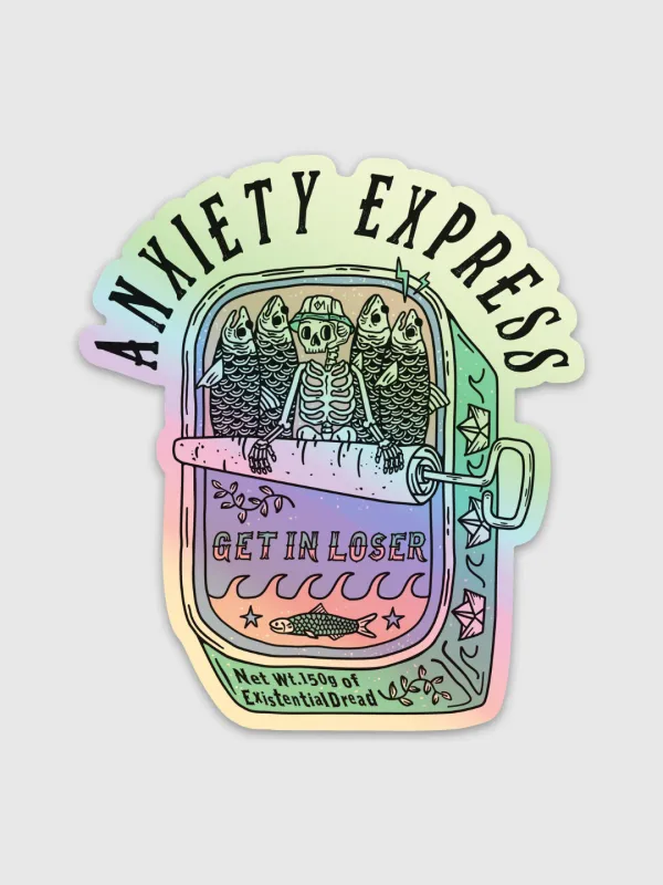 Anxiety Express Sticker made by Octopied Mind