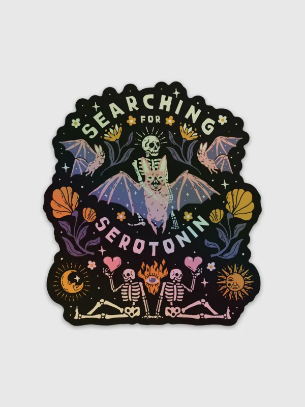 Searching For Serotonin Sticker made by Octopied Mind