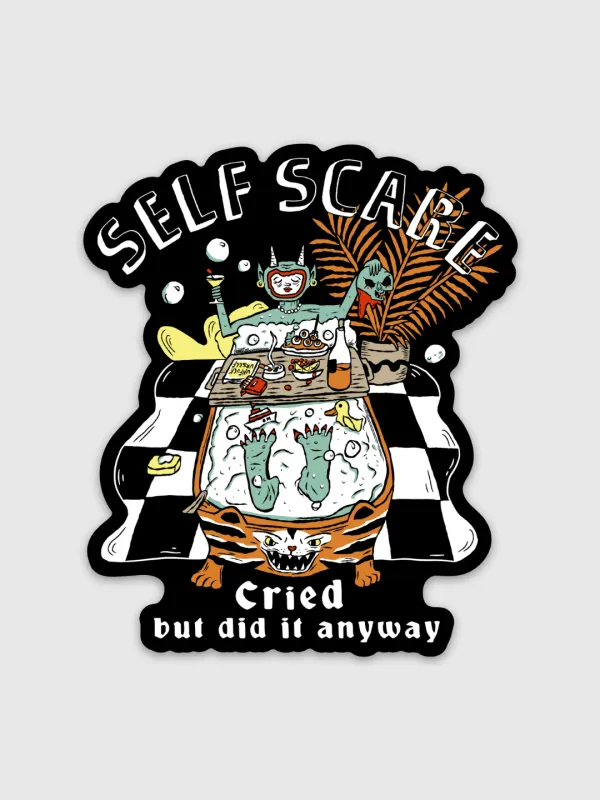 Self Scare Sticker made by Octopied Mind