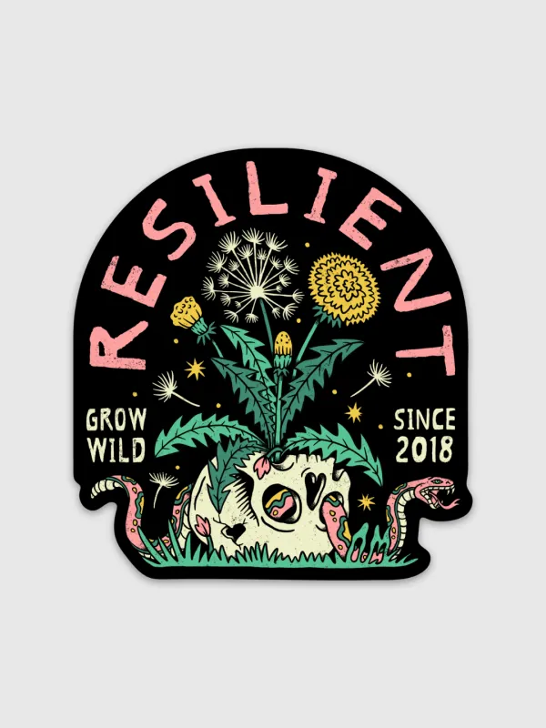 Resilient Sticker made by Octopied Mind