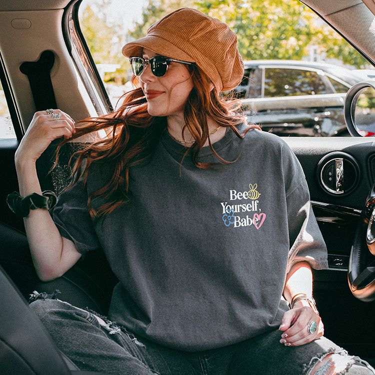 Bee Yourself, Babe Graphic Tee Shirt (Wholesale) sold by Ally and Rae product image thumbnail 2