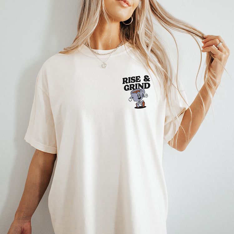 Rise & Grind Heavyweight Tee Pre-Order sold by Ally and Rae product image thumbnail 2