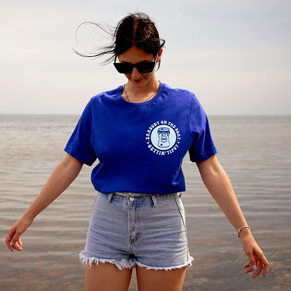 Errbody On The Boat Gettin' Tipsy Lightweight Tee sold by Ally and Rae product image thumbnail 2
