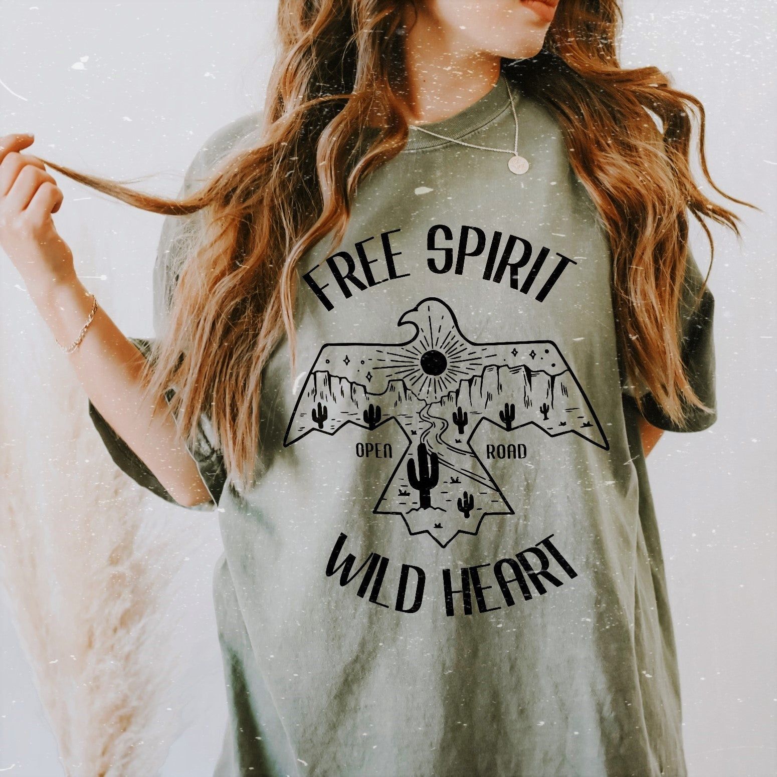 Free Spirit Wild Heart Western Graphic Tee (Wholesale) sold by Ally and Rae product image thumbnail 5