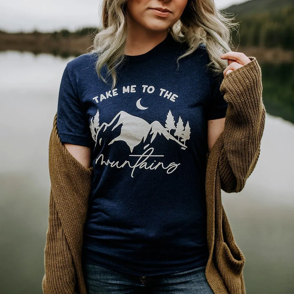 Take Me To The Mountains Lightweight Tee sold by Alley and Rae