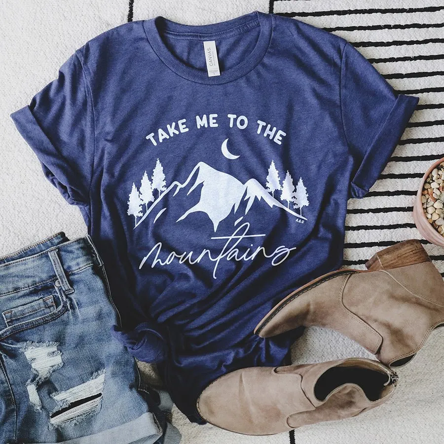 Take Me To The Mountains Lightweight Tee sold by Alley and Rae product image thumbnail 3