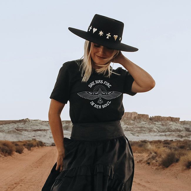 She Has Fire In Her Soul Graphic Tee (Wholesale) sold by Ally and Rae product image thumbnail 2