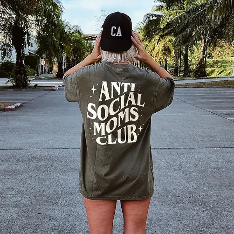 Anti Social Moms Club Graphic Tee (Wholesale) sold by Ally and Rae
