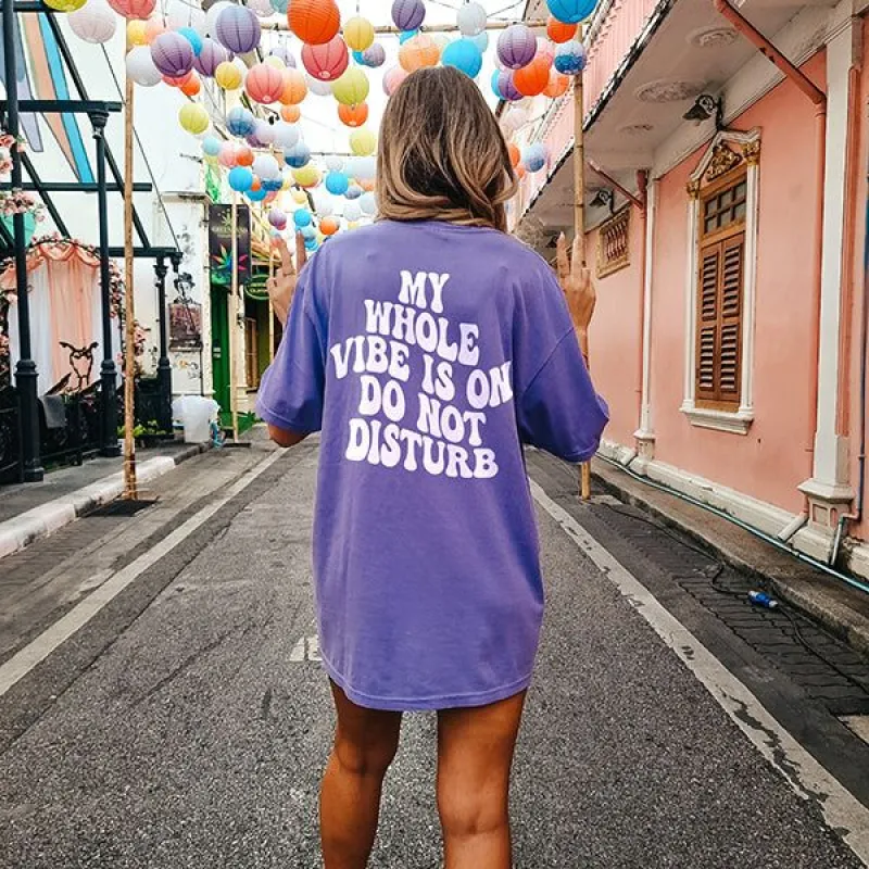 My Whole Vibe Is On Do Not Disturb Graphic Tee (Wholesale) sold by Ally and Rae