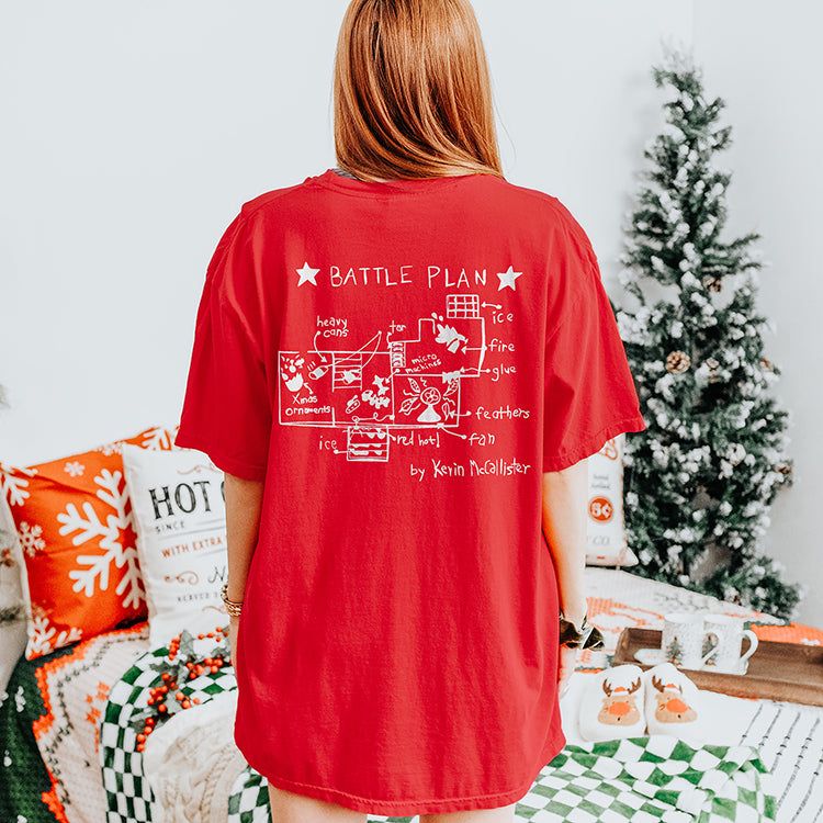 Home Alone Battle Plan Heavyweight Tee Pre-Order sold by Ally and Rae product image thumbnail 2