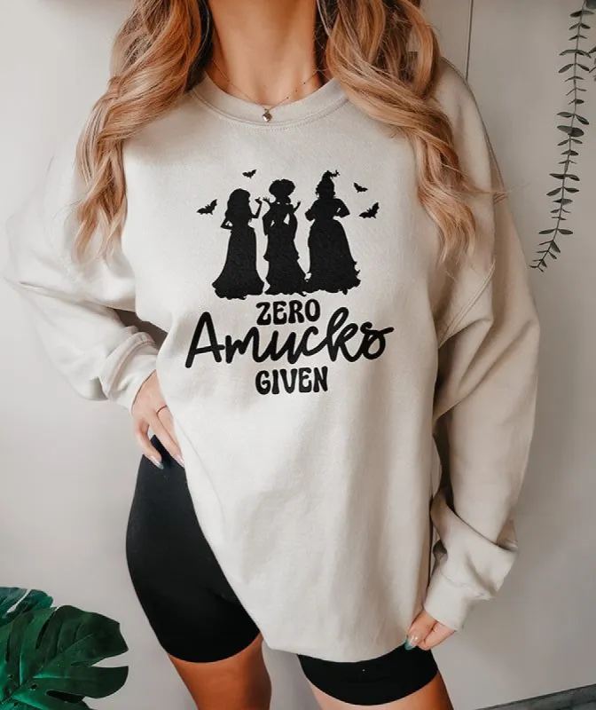 Zero Amucks Given Halloween Crewneck (Wholesale) sold by Ally and Rae