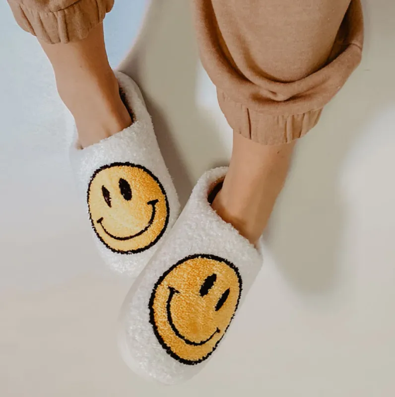 Happy Face Slippers sold by Alley and Rae