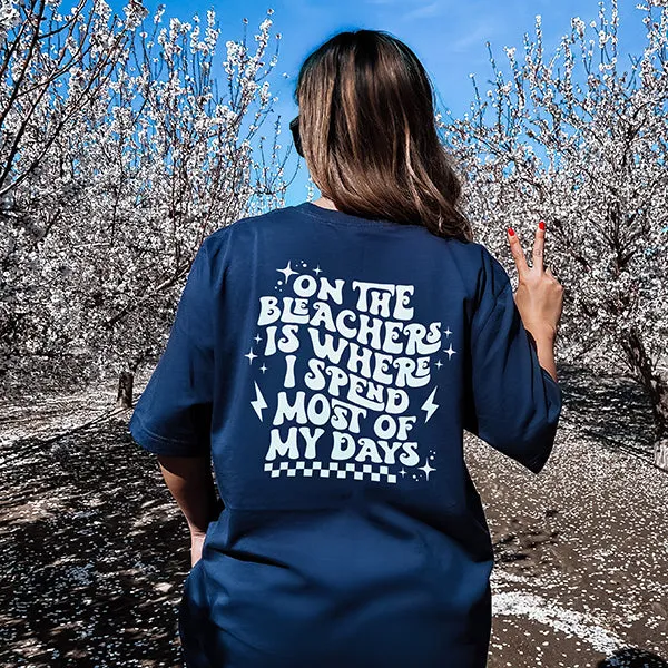 On The Bleachers Lightweight Football Tee sold by Alley and Rae