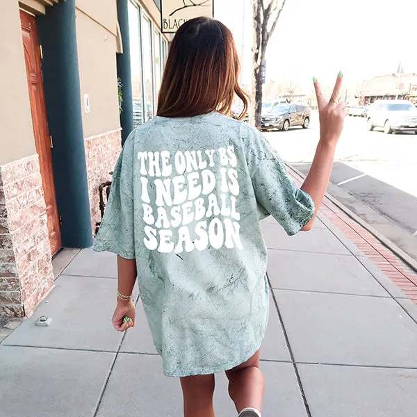 Baseball Season Heavyweight Tee sold by Alley and Rae