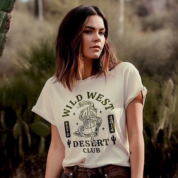 Wild West Desert Club Graphic Tee (Wholesale) sold by Ally and Rae product image thumbnail 2