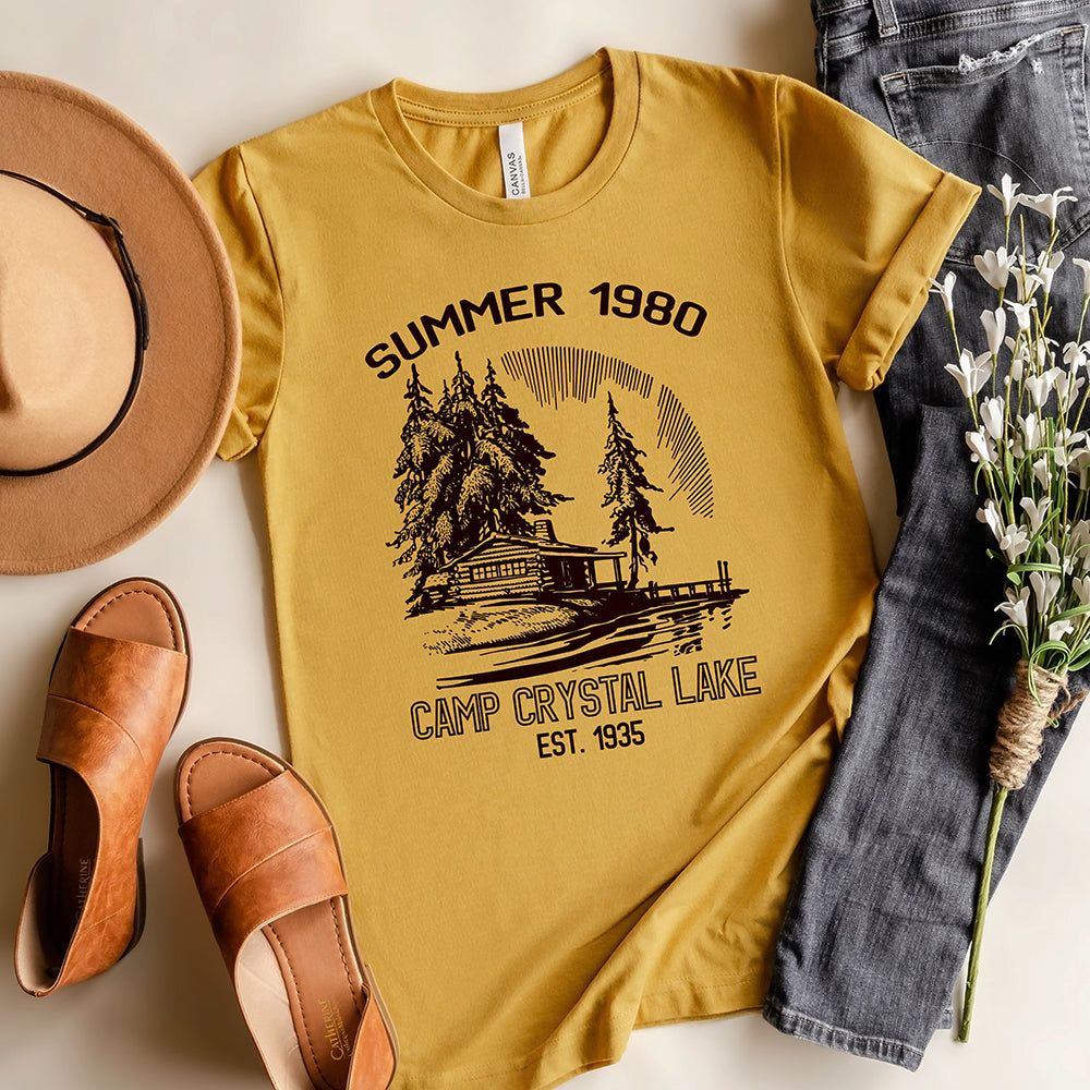 Camp Crystal Lake 1980 Graphic Tee (Wholesale) sold by Ally and Rae product image thumbnail 5