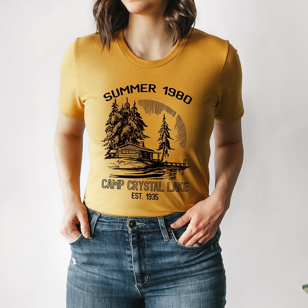 Camp Crystal Lake 1980 Graphic Tee (Wholesale) sold by Ally and Rae product image thumbnail 4