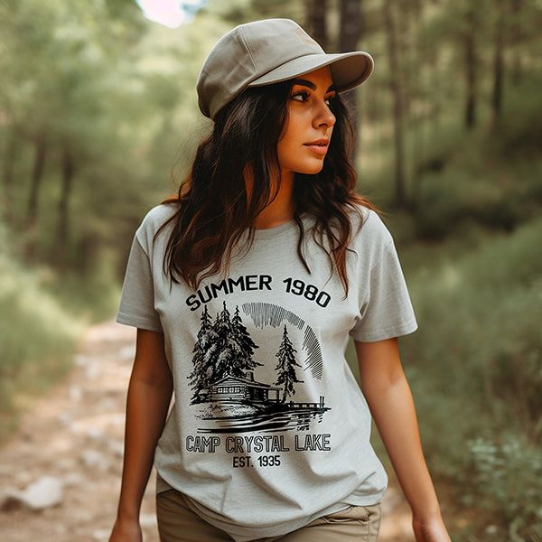 Camp Crystal Lake 1980 Graphic Tee (Wholesale) sold by Ally and Rae