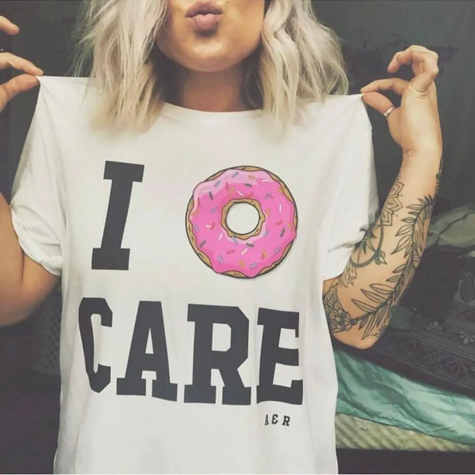 I Donut Care Lightweight Tee sold by Alley and Rae