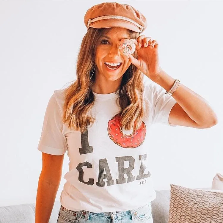 I Donut Care Lightweight Tee sold by Alley and Rae product image thumbnail 4