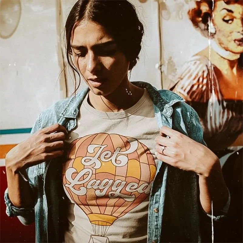 Jet Lagged Lightweight Tee sold by Alley and Rae