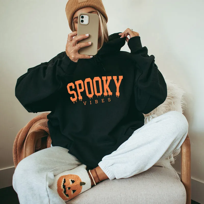Spooky Vibes Puff Print Hoodie sold by Alley and Rae