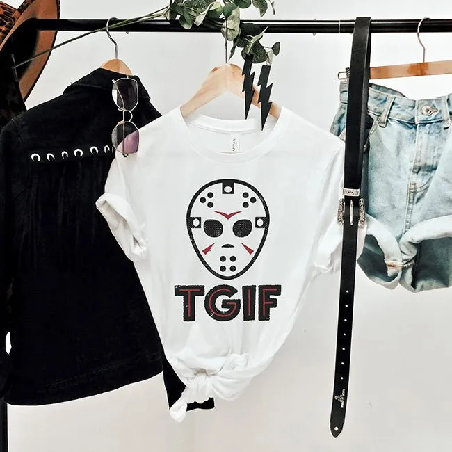 TGIF Lightweight Halloween Tee sold by Alley and Rae product image thumbnail 5