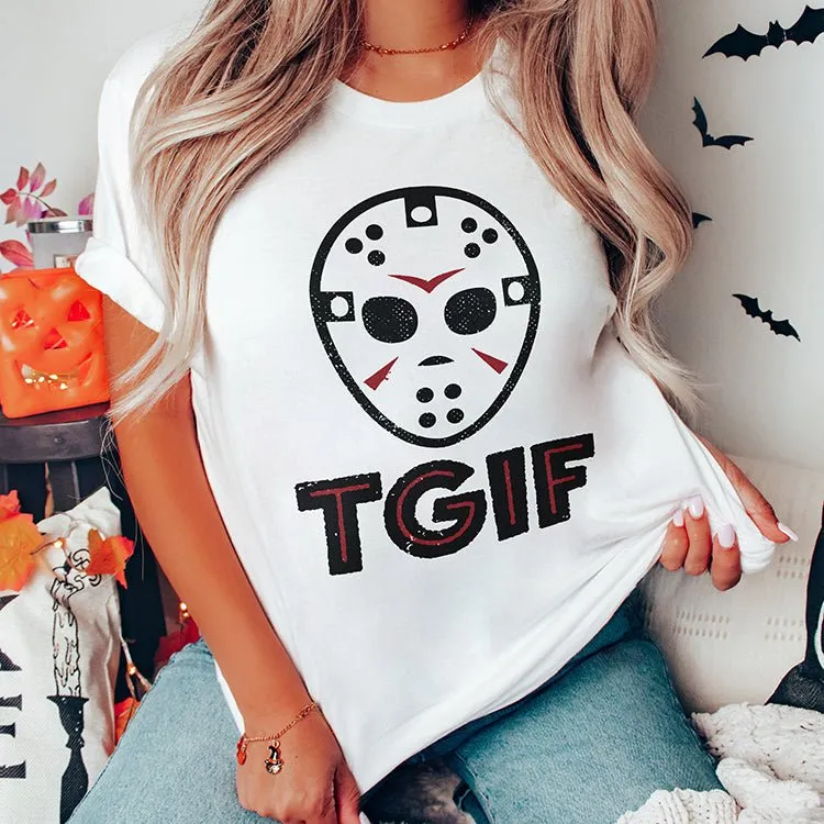 TGIF Lightweight Halloween Tee sold by Alley and Rae product image thumbnail 2