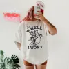 The Hell I Won't Heavyweight Western Cowgirl Tee (Wholesale) sold by Alley and Rae