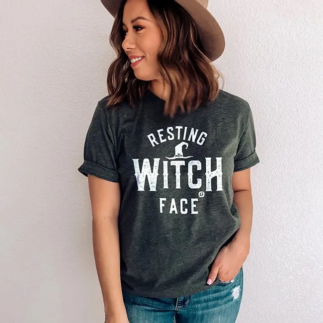 Resting Witch Face Lightweight Tee sold by Alley and Rae product image thumbnail 5