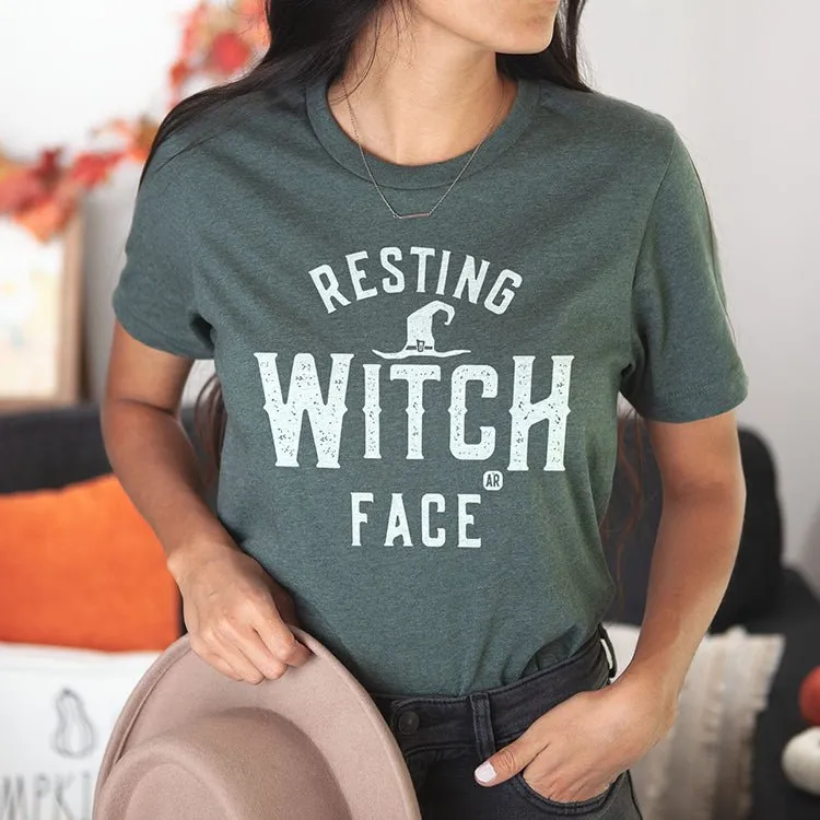Resting Witch Face Lightweight Tee sold by Alley and Rae