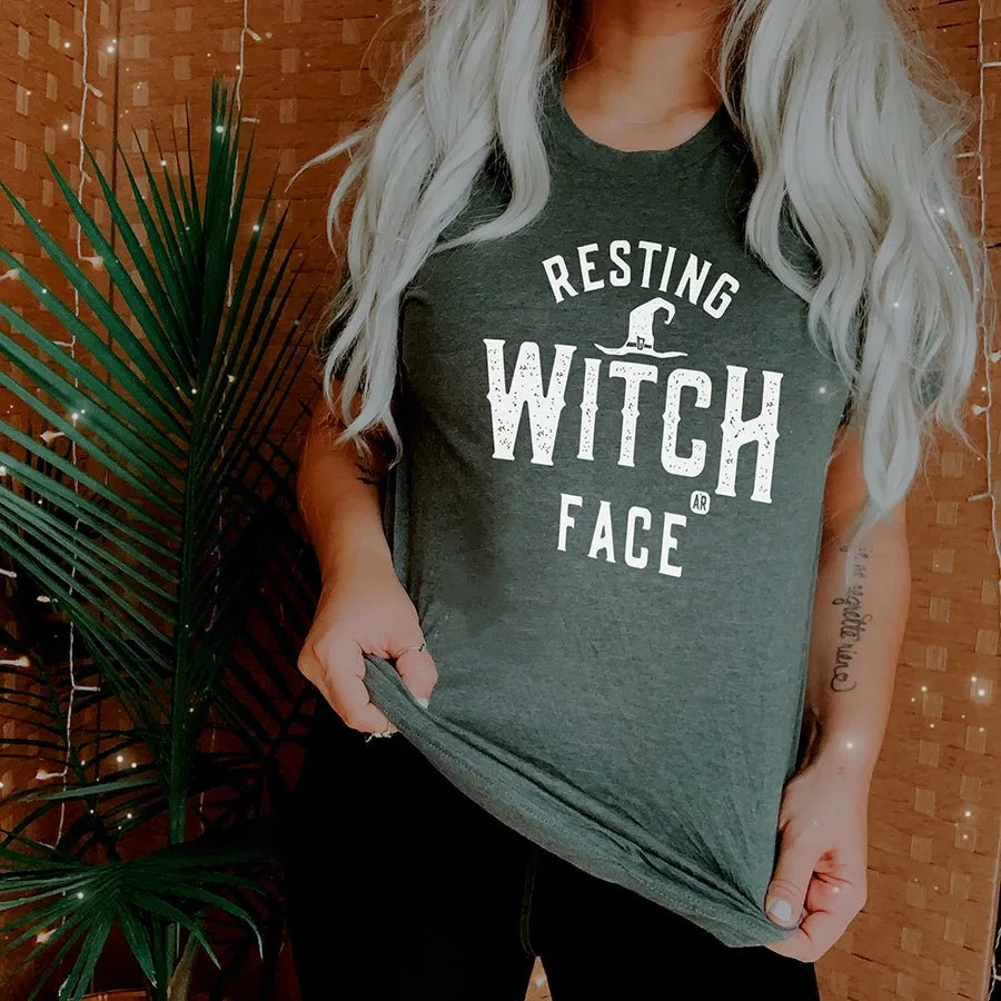 Resting Witch Face Lightweight Tee sold by Alley and Rae product image thumbnail 3