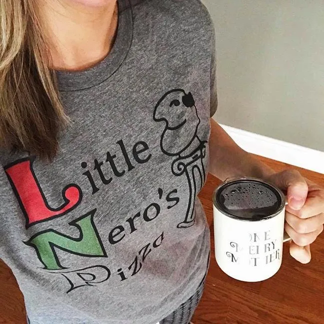 Little Nero's Pizza Lightweight Tee sold by Alley and Rae product image thumbnail 3