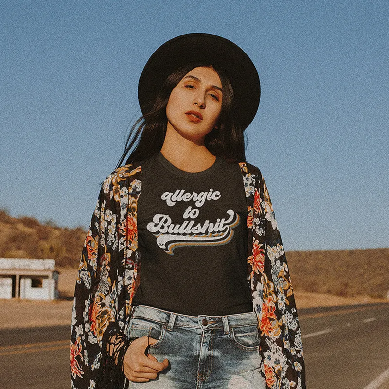 Allergic To Bullshit Lightweight Graphic Tee sold by Alley and Rae