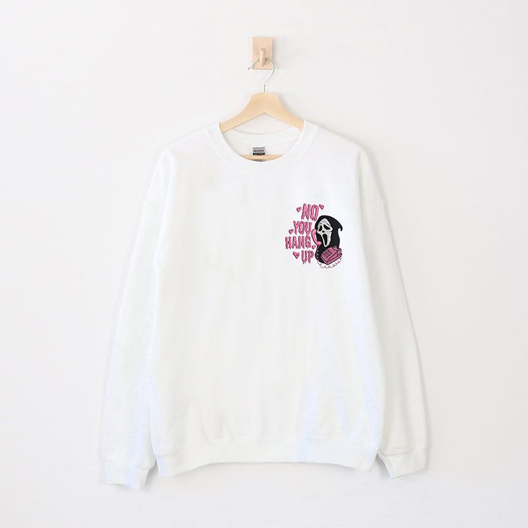 Ghostface Embroidered Halloween Crewneck Sweatshirt (Wholesale) sold by Ally and Rae product image thumbnail 3