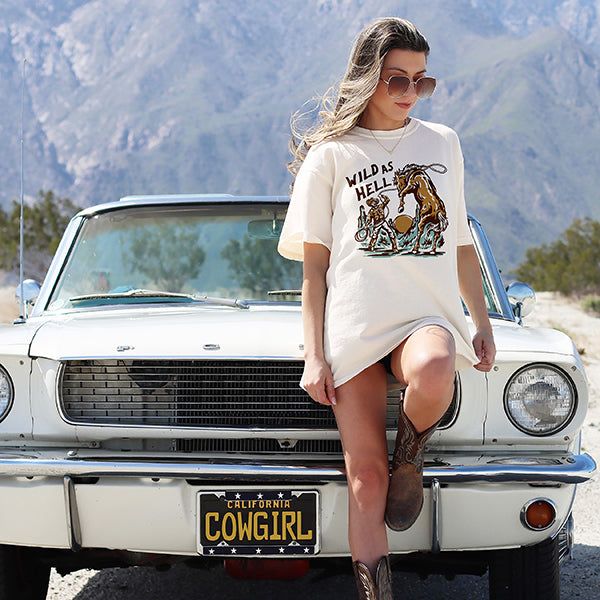 Wild As Hell Western Graphic Tee (Wholesale) sold by Ally and Rae product image thumbnail 4