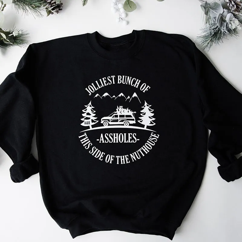 Jolliest Bunch Of Assholes This Side Of The Nuthouse Crewneck Sweatshirt sold by Alley and Rae product image thumbnail 2