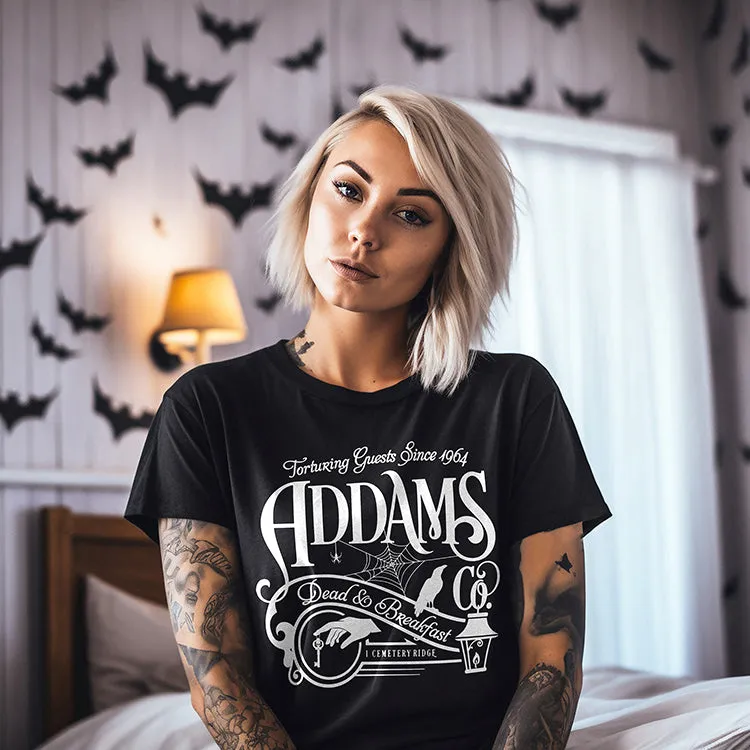 Addams Dead & Breakfast Lightweight Tee sold by Alley and Rae product image thumbnail 2