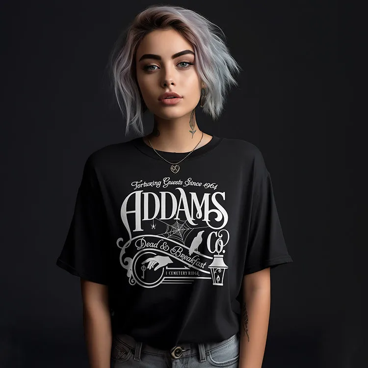 Addams Dead & Breakfast Lightweight Tee sold by Alley and Rae