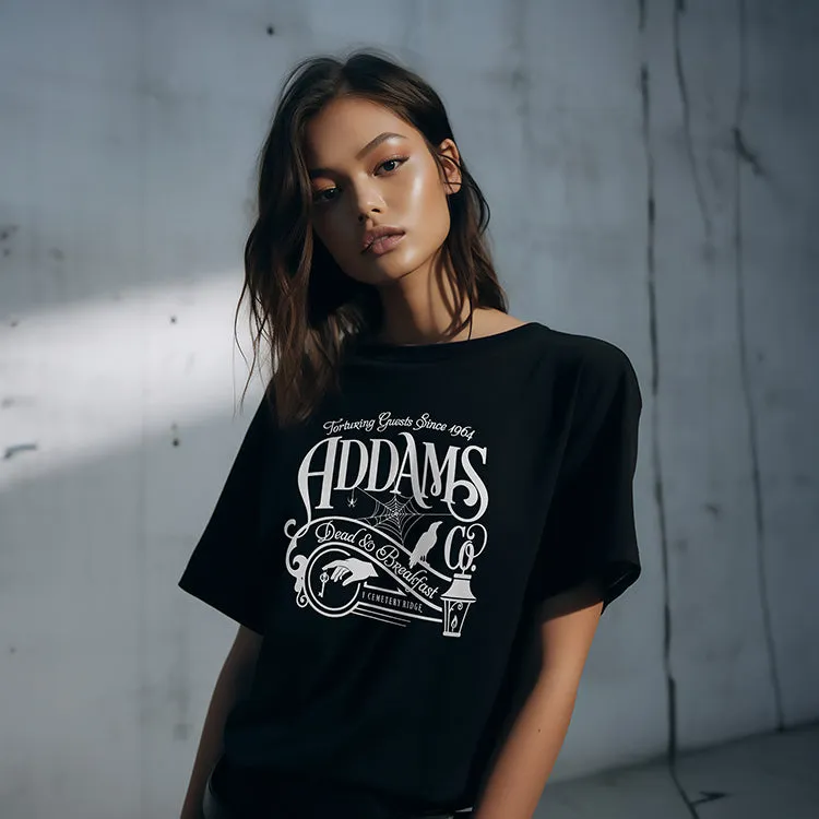 Addams Dead & Breakfast Lightweight Tee sold by Alley and Rae product image thumbnail 4